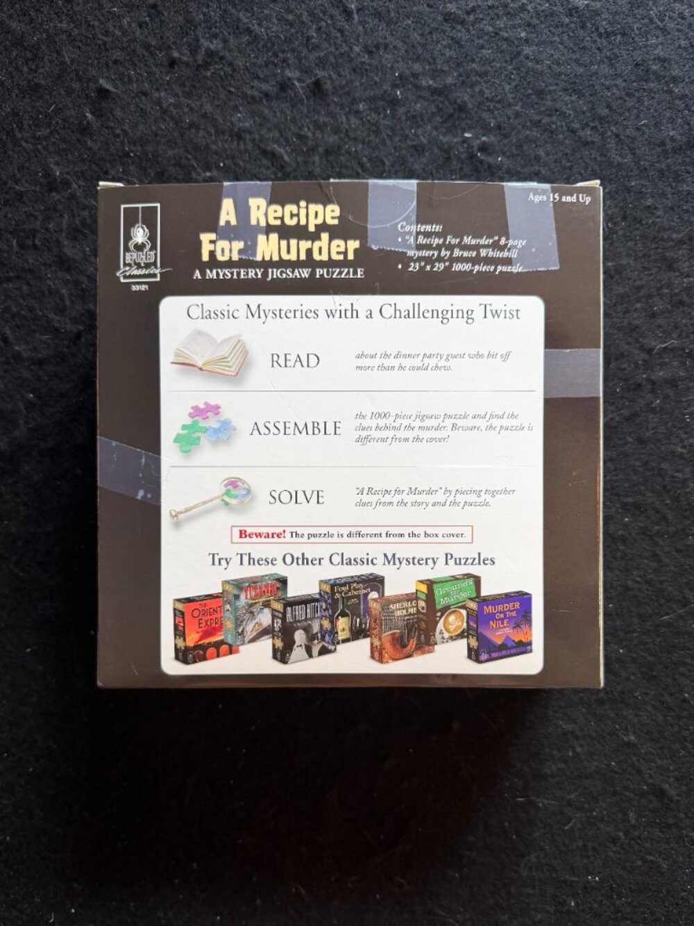 ‘A Recipe For Murder’ Mystery Jigsaw 1,000 Piece Puzzle* - Picture 7 of 8